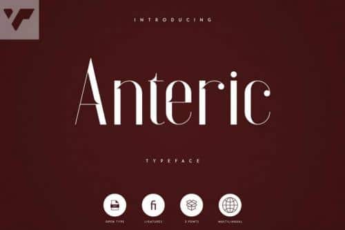 Anteric Display Typeface  10