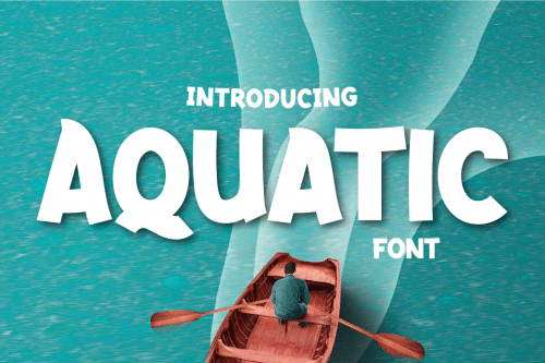 Aquatic Display Font  0