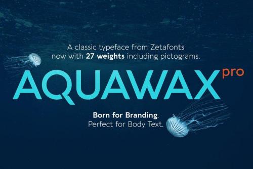Aquawax Pro Font Family
