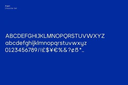 Argon Sans Serif Font  2