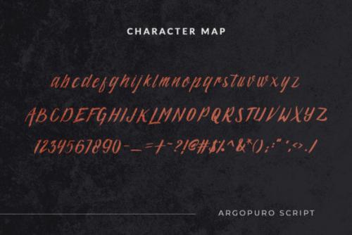 Argopuro Script Font 6