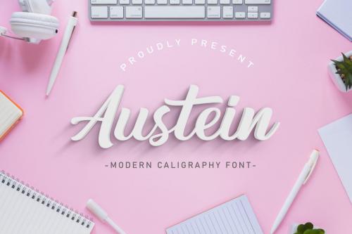 Austein Bold Script Font 1