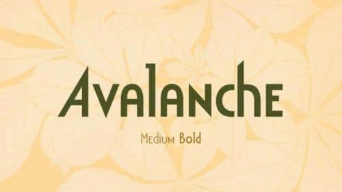 Avalanche Display Sans Font