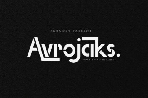 Avrojaks Display Font 11