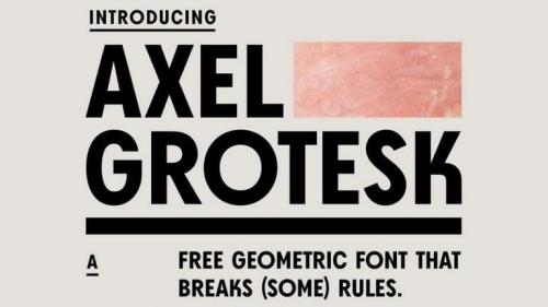 Axel Grotesk Sans Serif Font 1