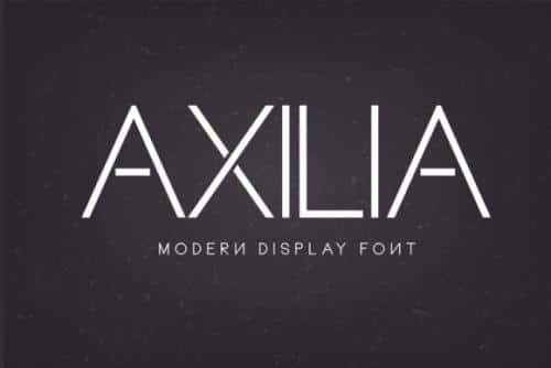 Axilia Modern Display Sans Typeface 1