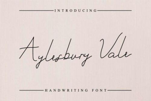 Aylesbury Vale Font 1