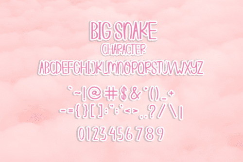 BIG SNAKE Display Font 6