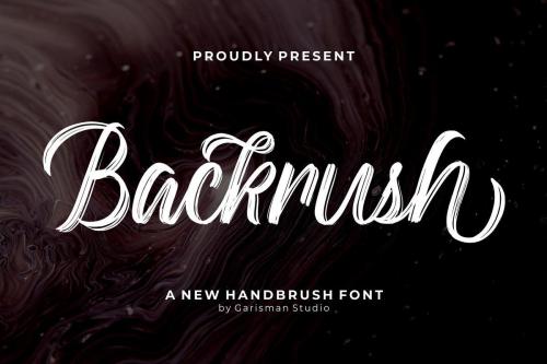 Backrush Handbrush Script Font