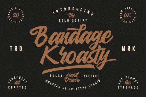 Bandage Kroasty Script Font 1