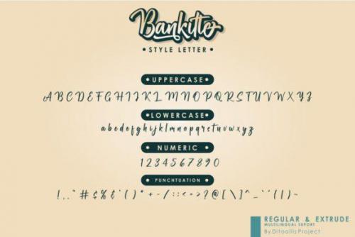 Bankitte Handlettered Font 7
