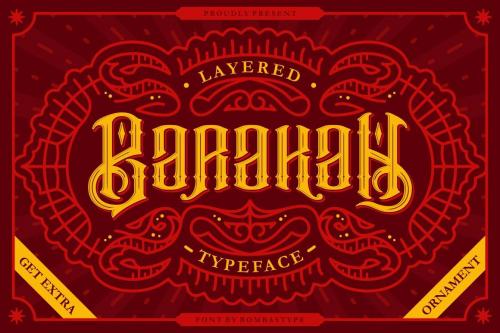 Barakah Layered Typeface 1