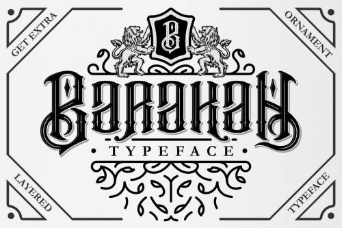 Barakah Layered Typeface 9