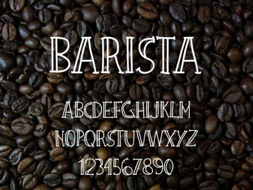 Barista Urban Coffee Display Font