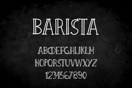 Barista Urban Coffee Display Font 5