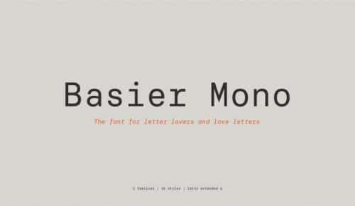 Basier Mono Font Family