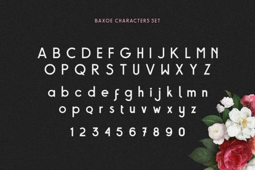 Baxoe Sans Fancy Typeface 3