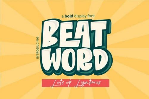 Beat Word Bold Display Font