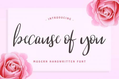 Because Of You Font