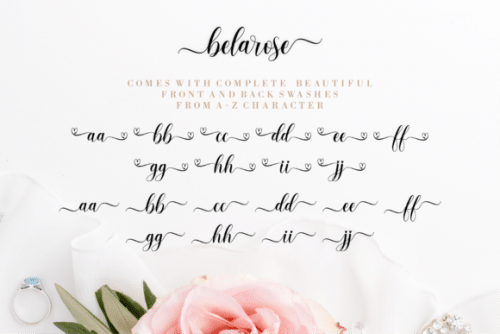Belarose Modern Calligraphy Font 12
