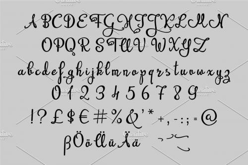 Beprity Stencil Calligraphy Script Font 1