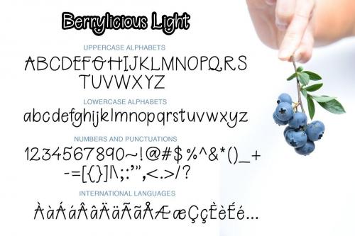 Berrylicious Font Family 6
