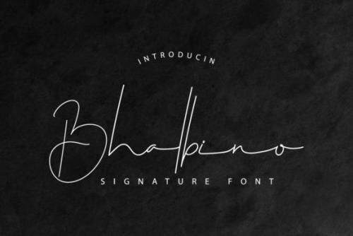 Bhalbino Signature Font 1