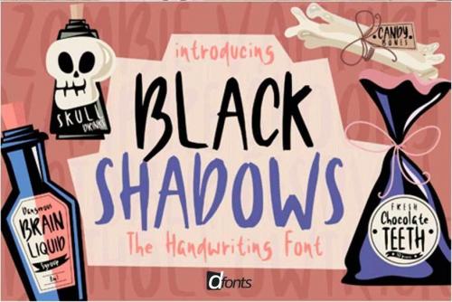 Black Shadows Font