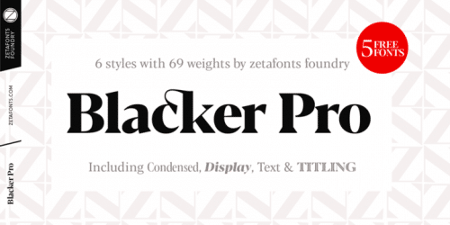 Blacker Pro Font Family 1