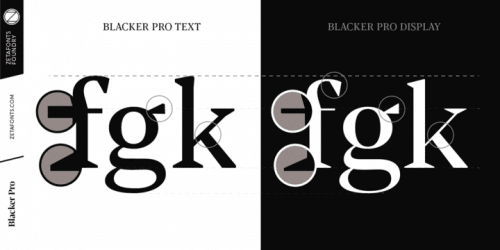 Blacker Pro Font Family 10