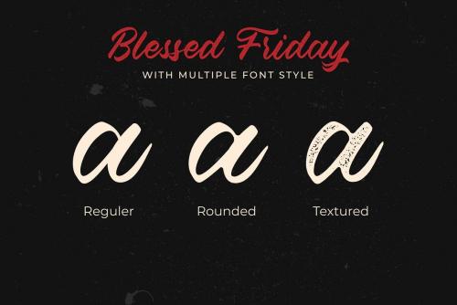 Blessed Friday Script Font 2