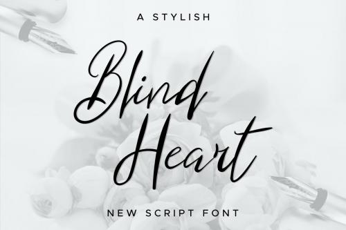 Blind Heart Script Font 1