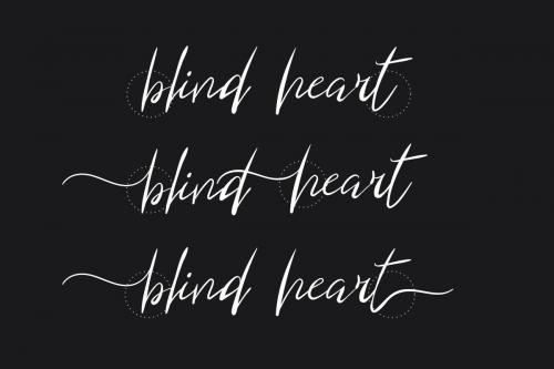 Blind Heart Script Font 5