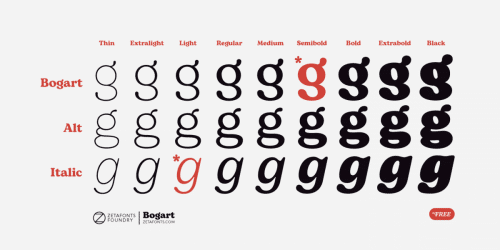 Bogart Serif Typeface 2