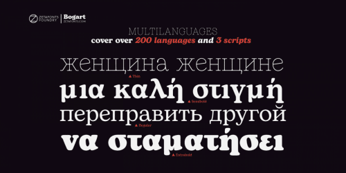 Bogart Serif Typeface 8