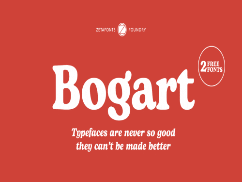 Bogart Serif Typeface  0