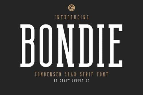 Bondie Slab Serif Font 1