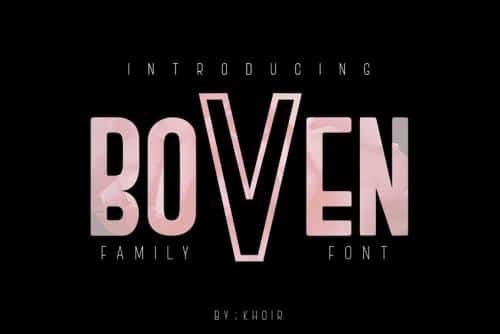 Boven Typeface