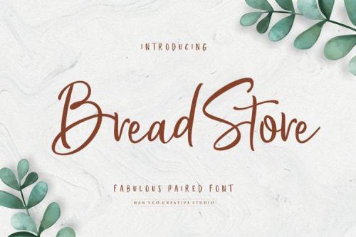 Bread Store Script Font