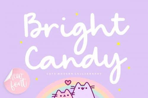 Bright Candy Bold Handwritten Font 1