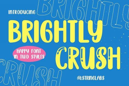 Brightly Crush Playful Typeface