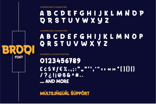 Broqi Display Font 20