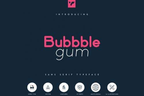Bubbble Gum Sans Font Family 1
