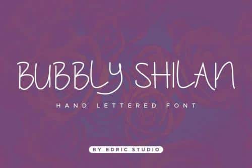 Bubbly Shilan Script Font