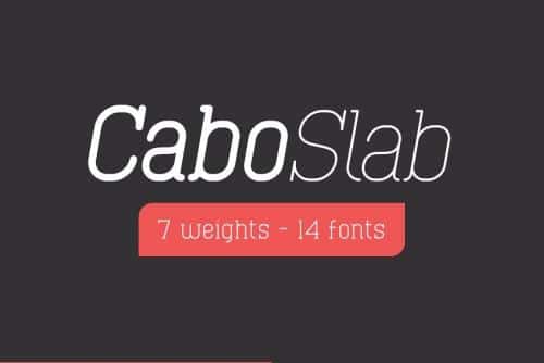 Cabo Rounded and Slab Font Duo 3