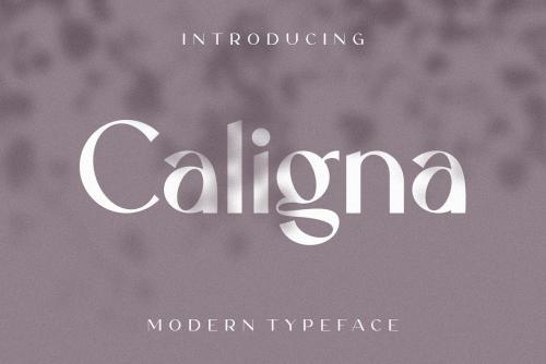 Caligna Modern Sans Serif Typeface 1