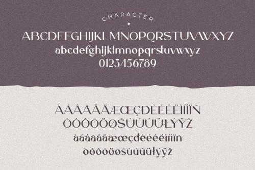 Caligna Modern Sans Serif Typeface 6