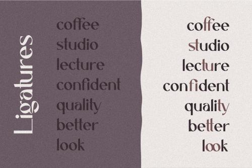 Caligna Modern Sans Serif Typeface 7