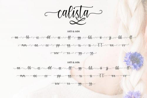 Calista Modern Calligraphy Font 10