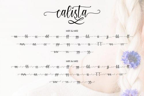 Calista Modern Calligraphy Font 9